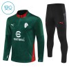 Lasten AC Milan Training Huppari Quarter-Zip 2025-26 Vihreä